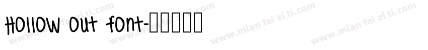 Hollow out font字体转换